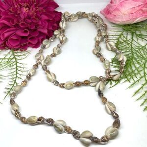 NEW⚜️Genuine Shell Beaded Long Necklace